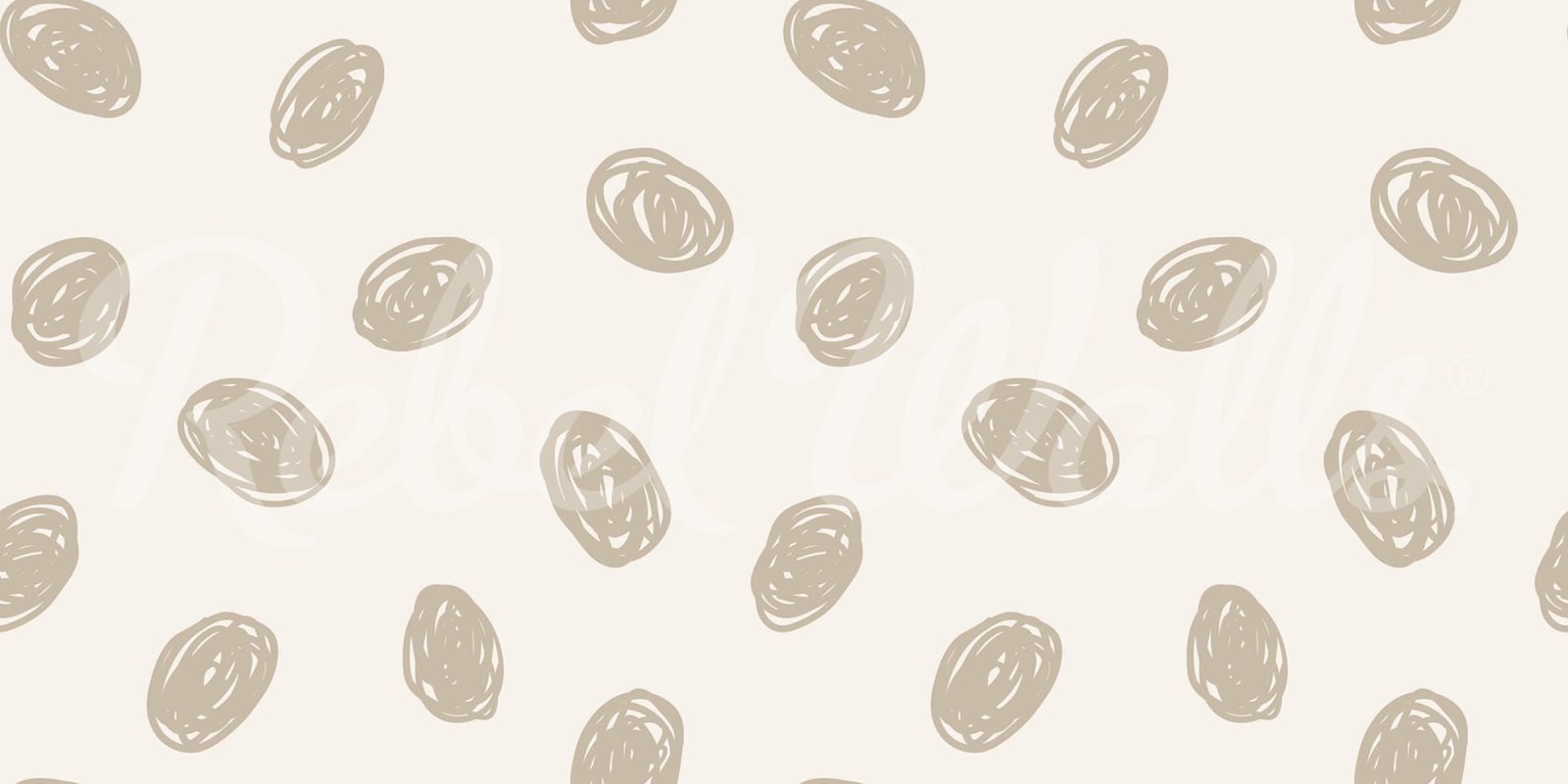 Doodle Dots, Beige, Rebel Walls
