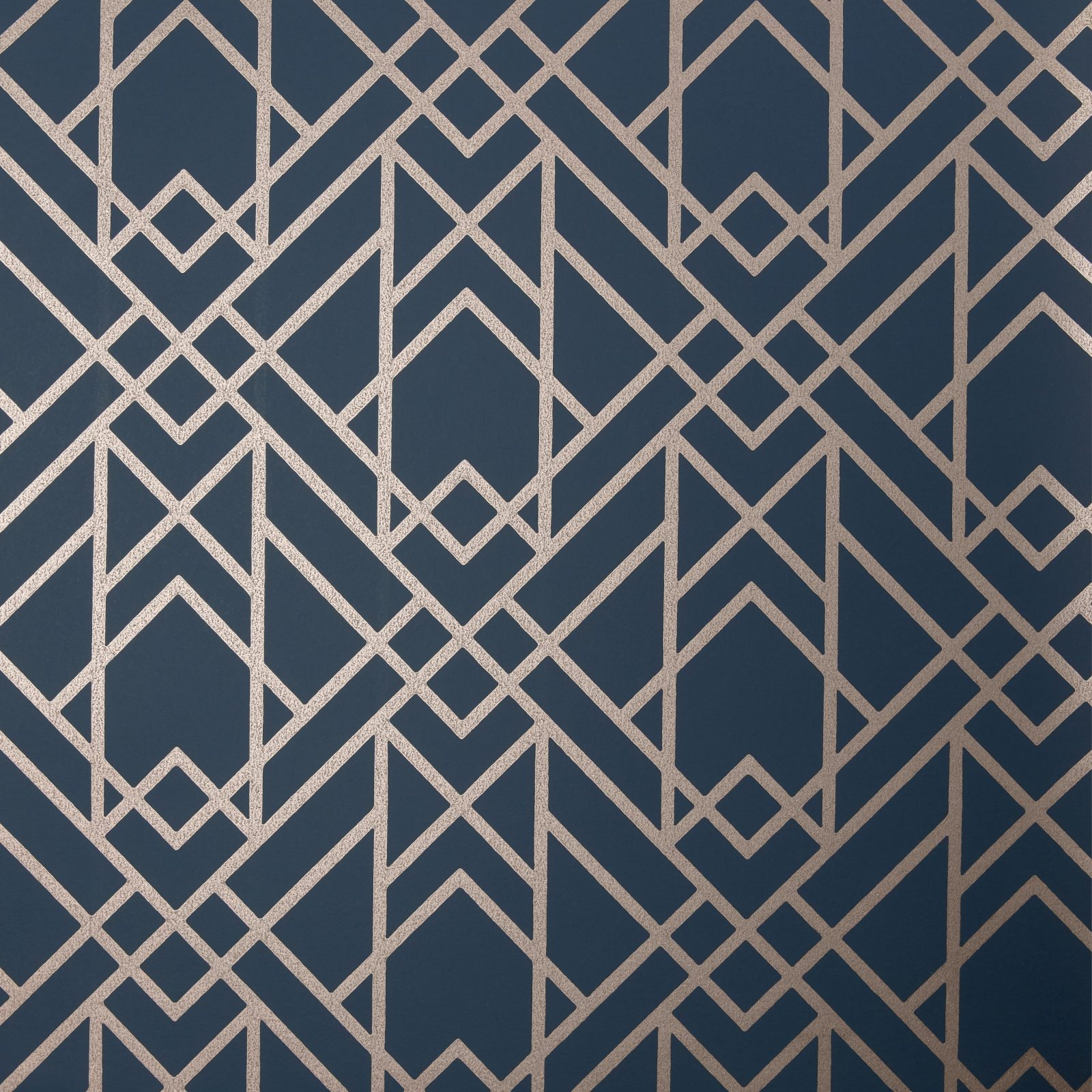 Metro, Midnight Blue Luxury Geometric, 1838 Wallcoverings, 5.3mp / rola