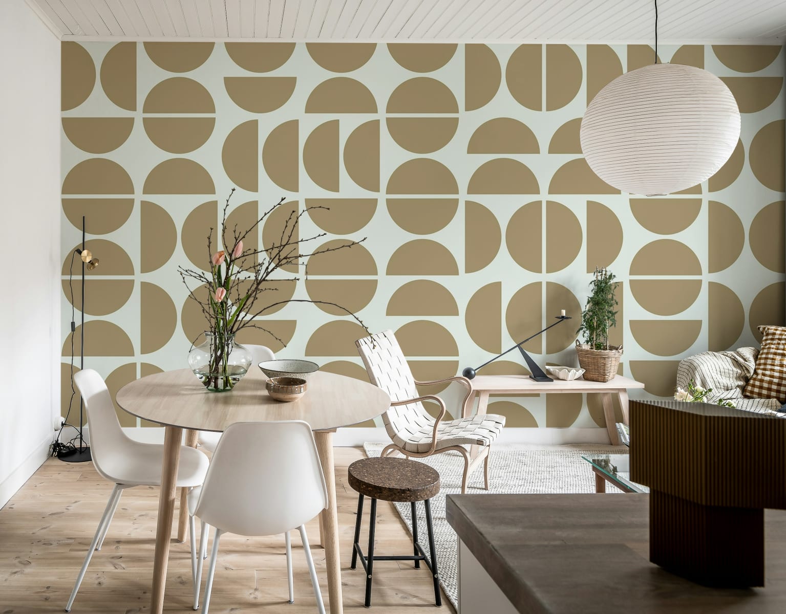 Geometry Shapes, Beige, Rebel Walls 3