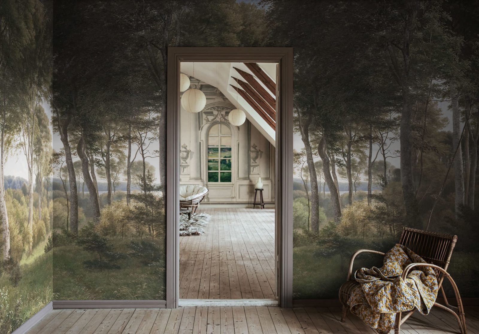 Danish Forest, Morning, Rebel Walls 3