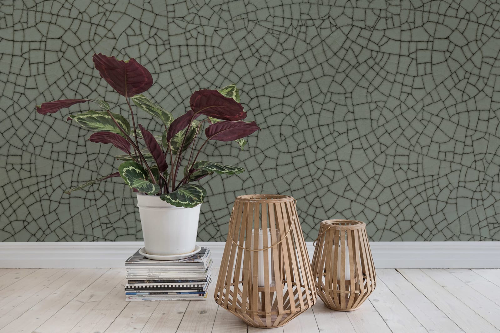 Raku Crackle, Jade, Rebel Walls 2