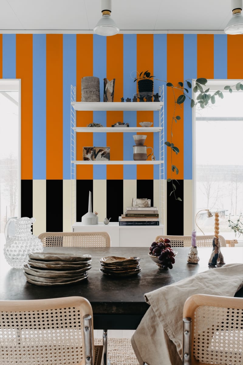 Stripped, Orange & Blue, Rebel Walls 3