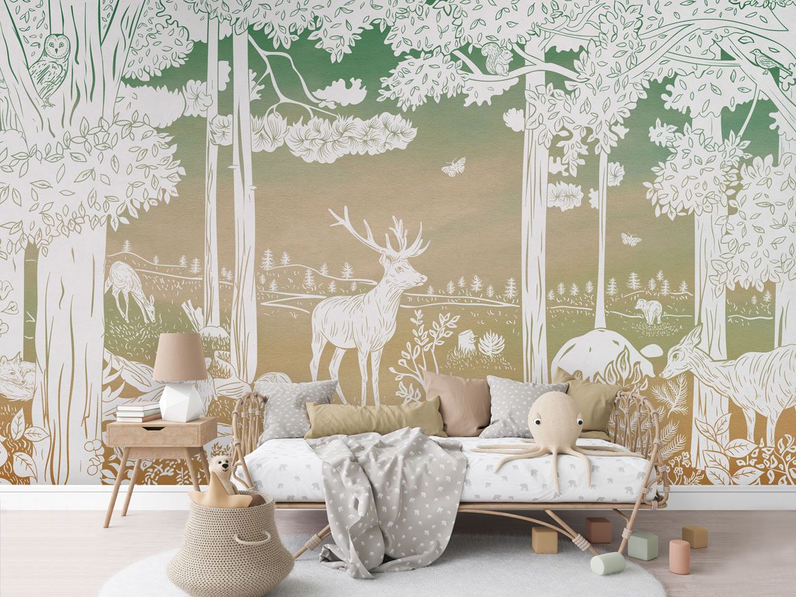 Monochrome Forest - Green Sky, Kikki Belle 4