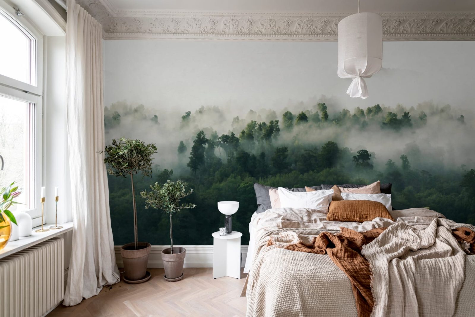 Misty Woodland, Green, Rebel Walls 2