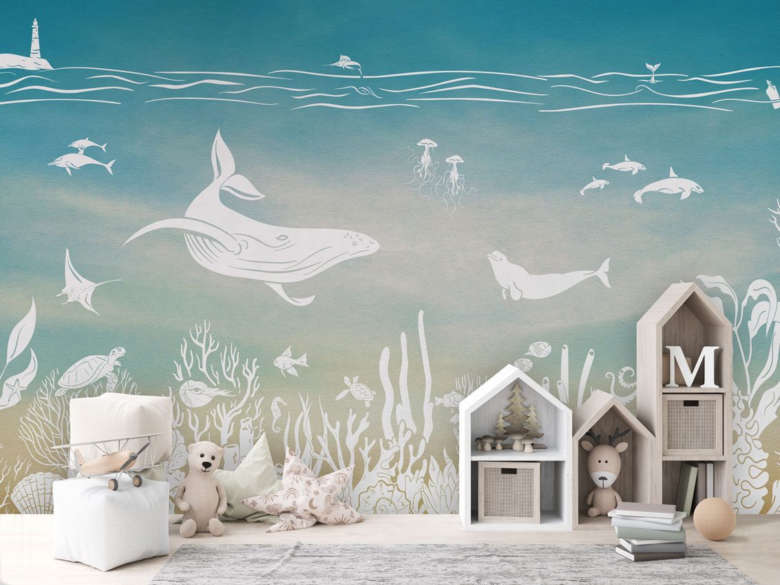 Monochrome Sea - Aqua Blue, Kikki Belle 3