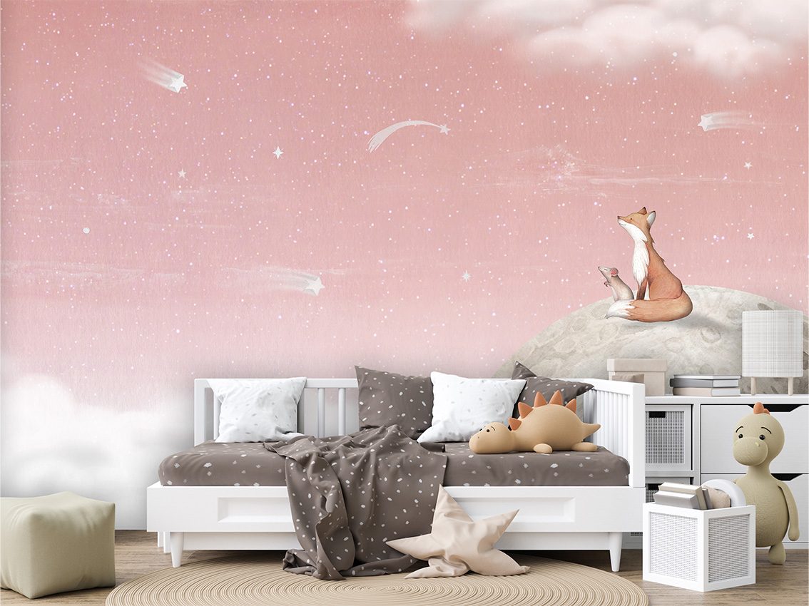 Fox on the Moon - Pink, Oliver Robins 2