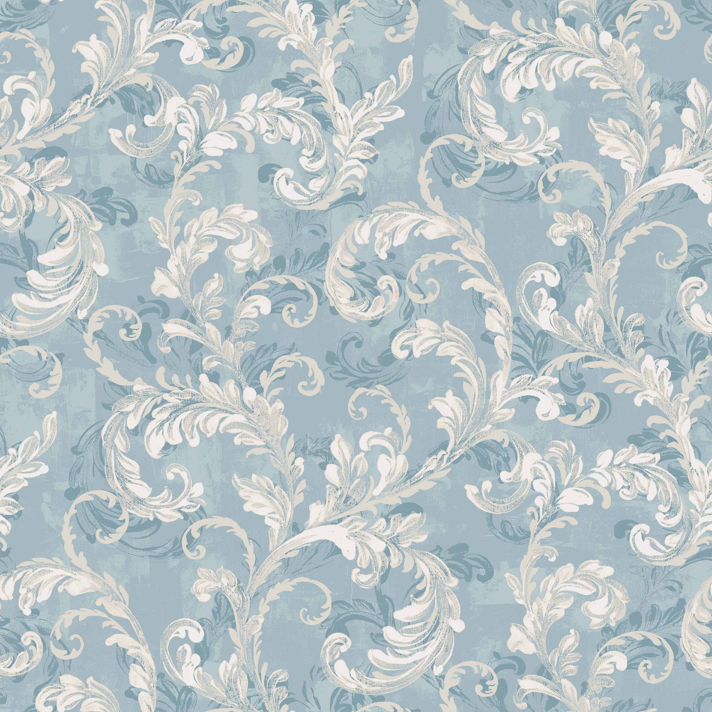 Byzantine Damask, Sapphire, Coordonne, 5mp / rola