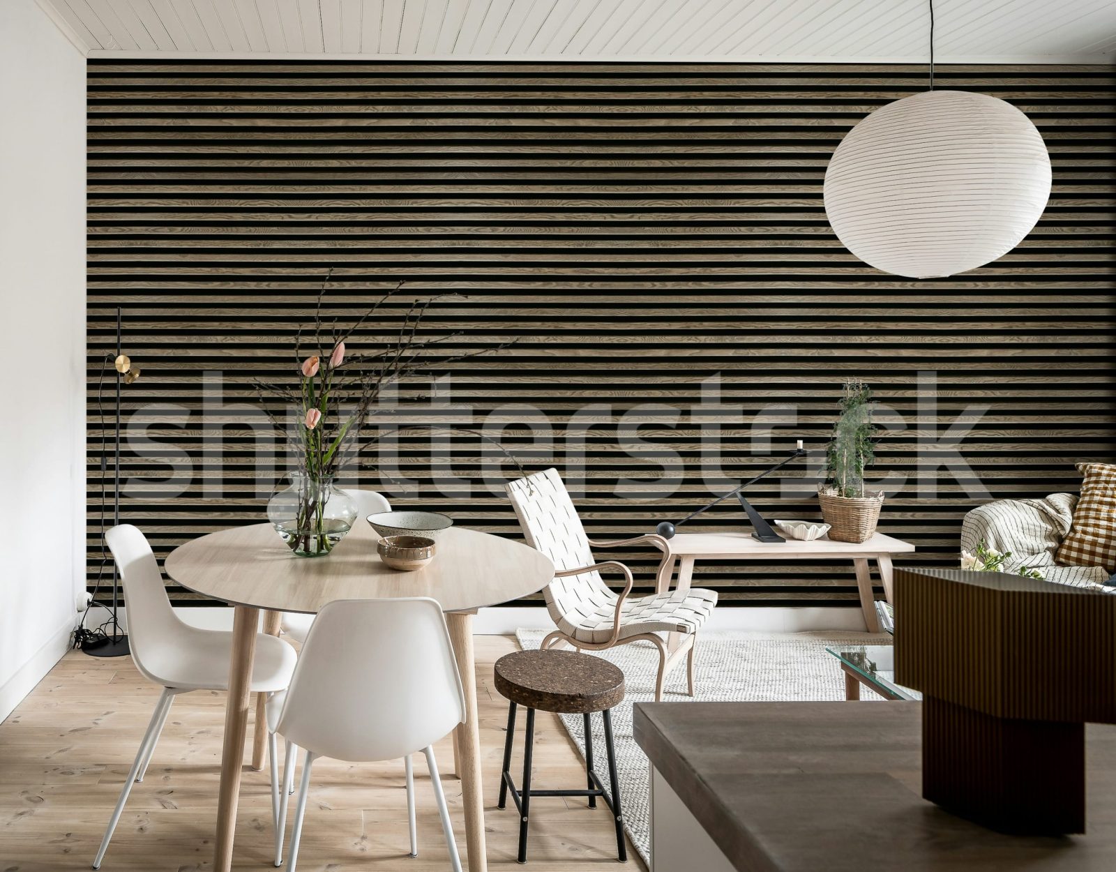 Rib Wood, Horizontal Oak, Rebel Walls 2