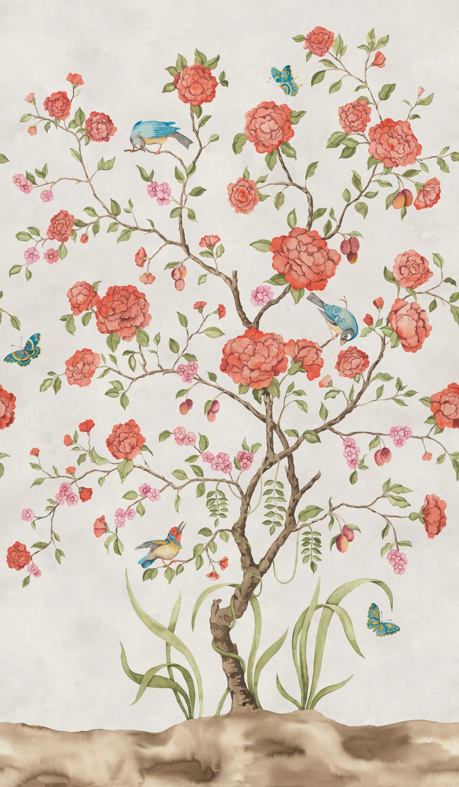 Chinoiserie Botanica, White, Rebel Walls
