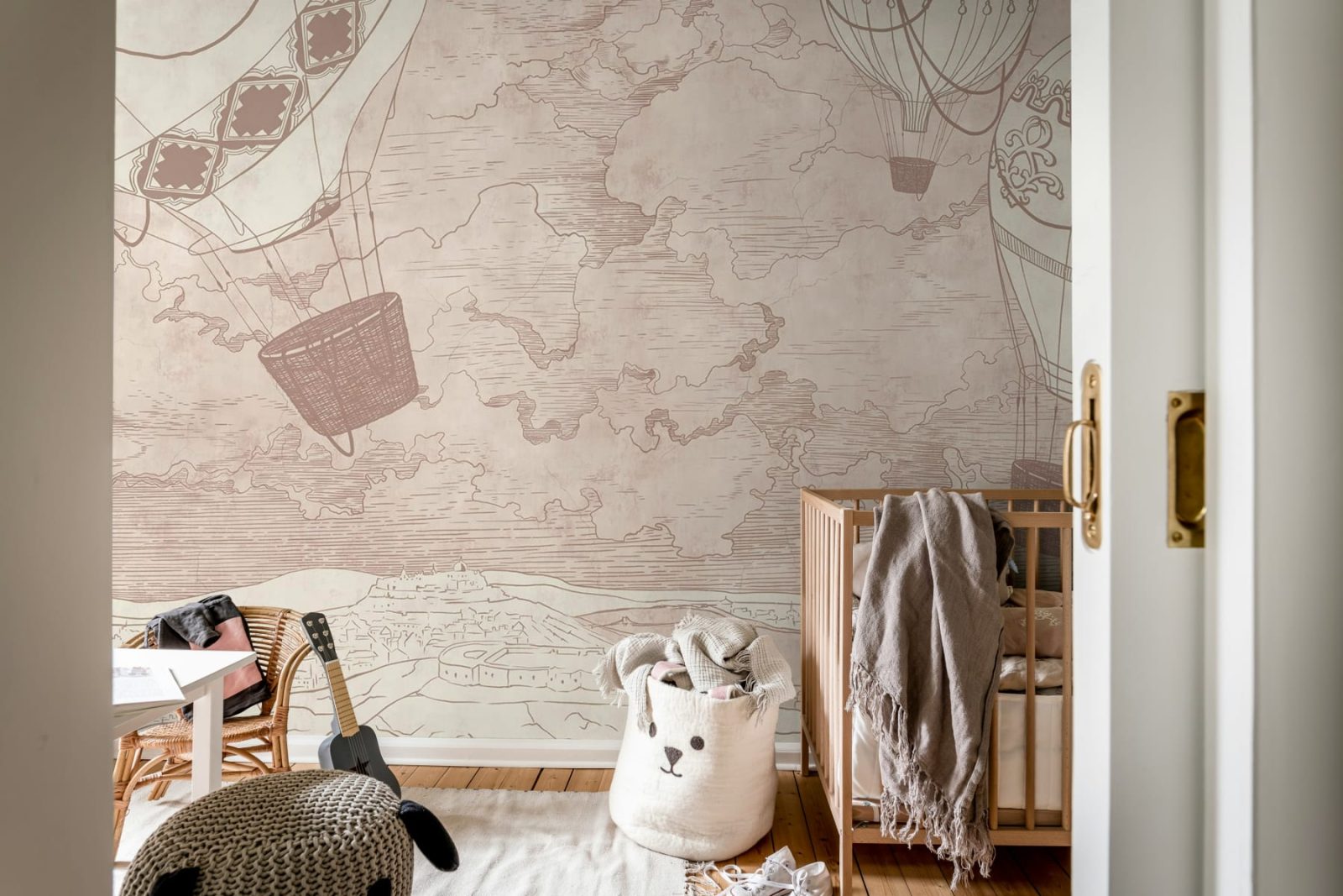 Balloon Travelers, Pink, Rebel Walls 3