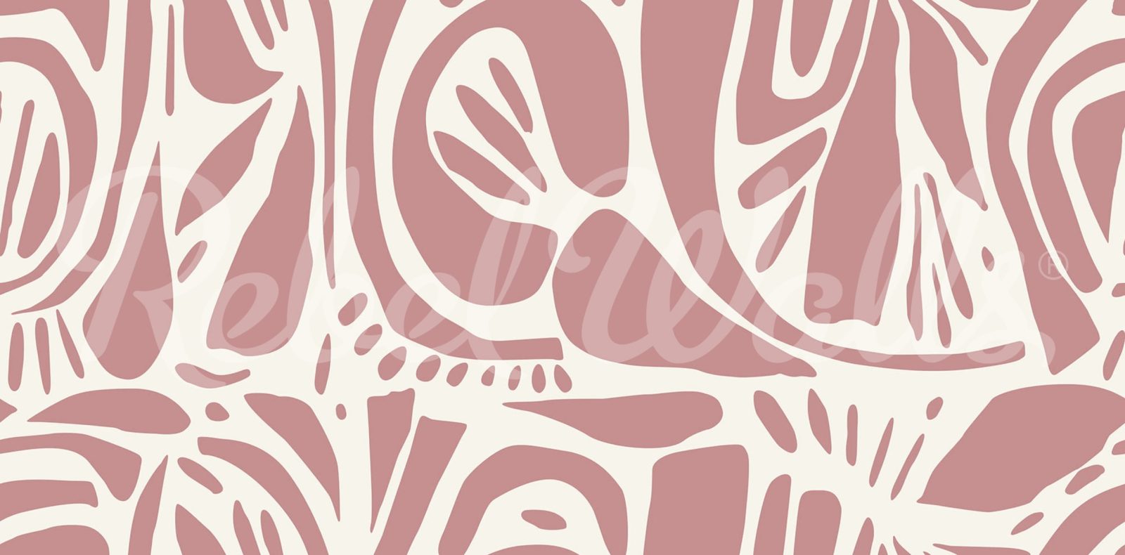 Abstract Forms, Soft Pink, Rebel Walls