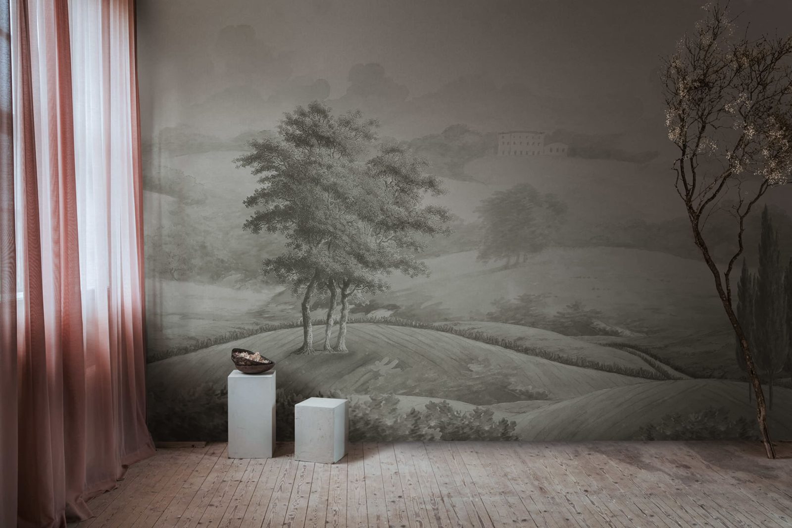 Hilltop House, Beige, Rebel Walls 3