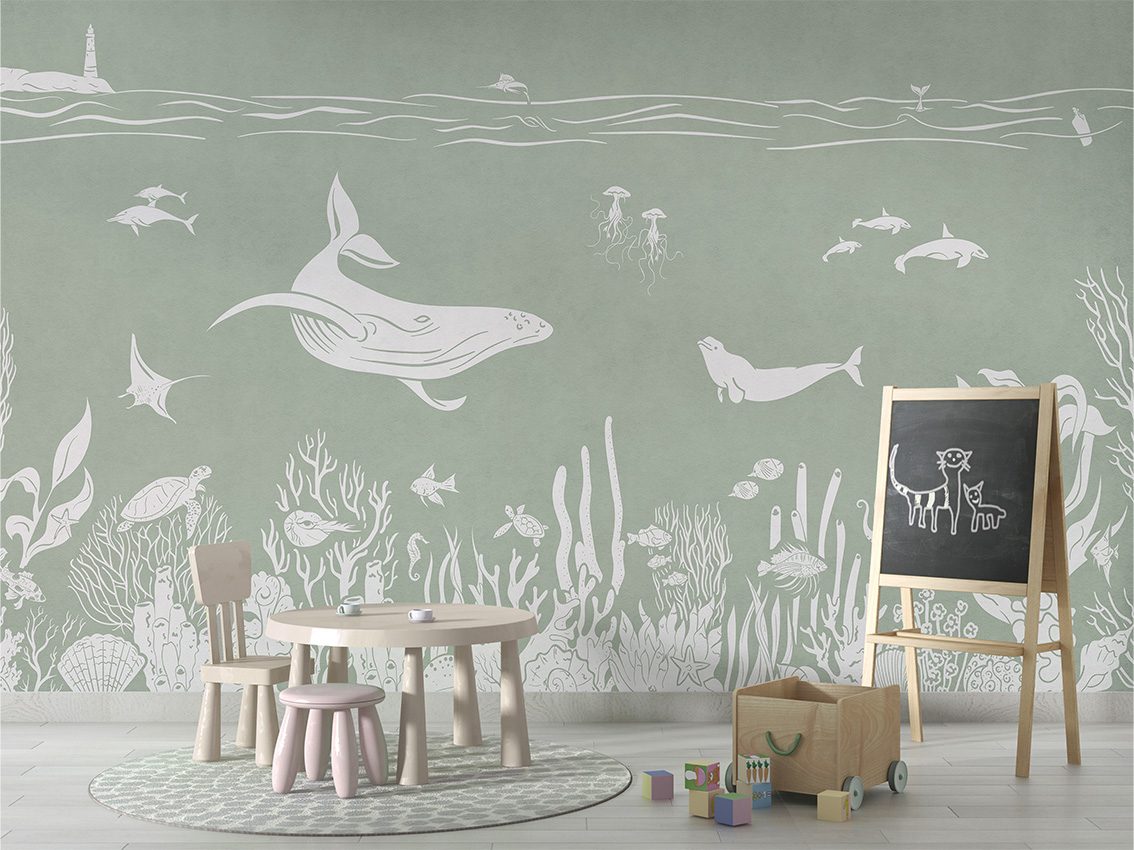 Monochrome Sea - Green, Kikki Belle 4