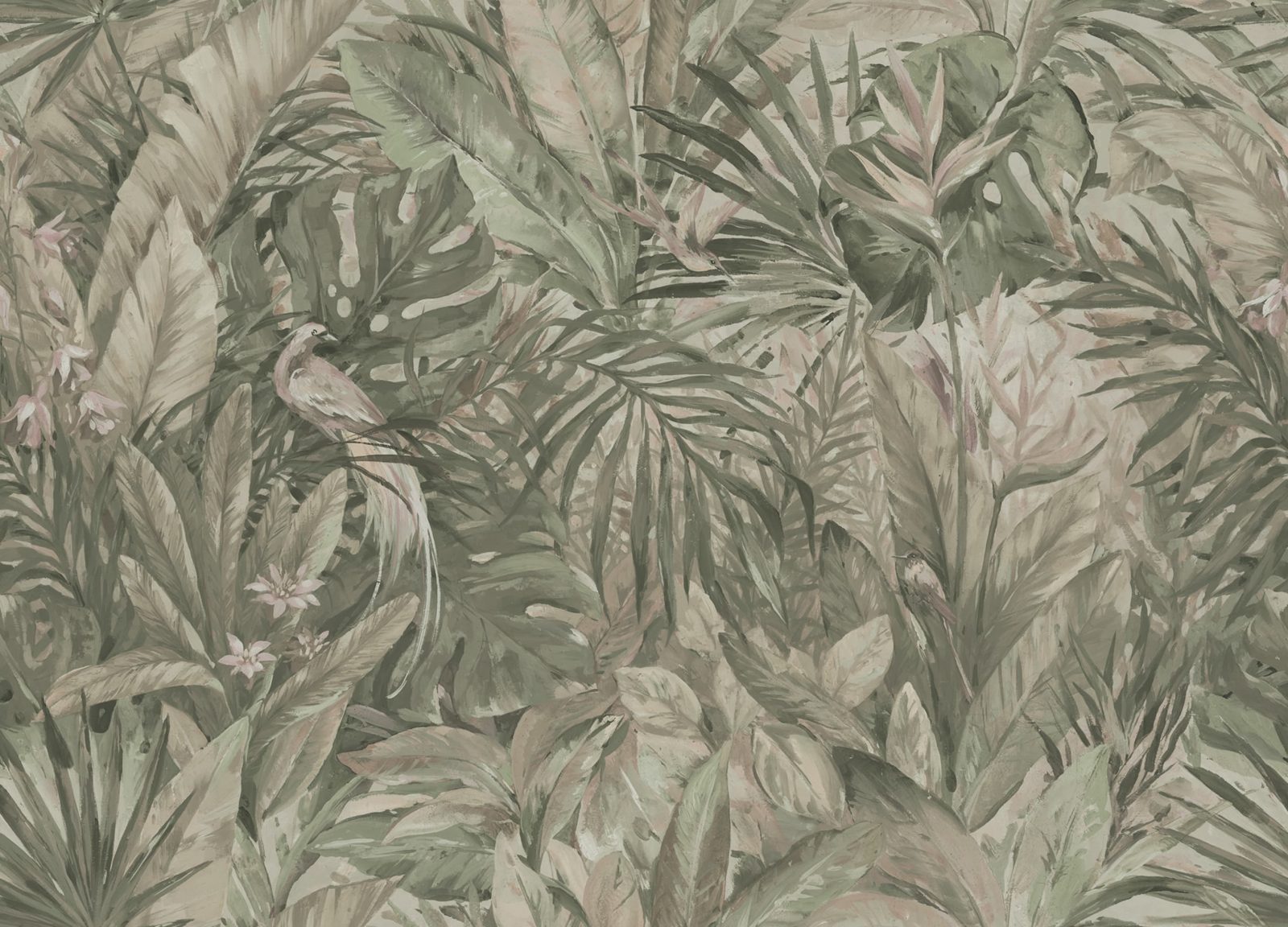 Birds in the Jungle, Light Green, Rebel Walls