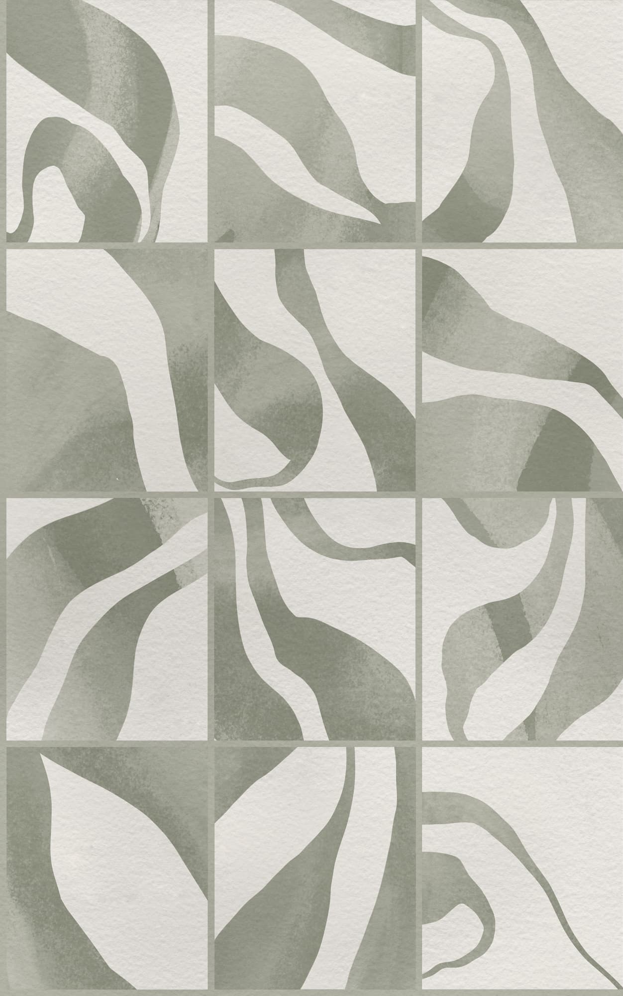 Floating Tiles, Green, Rebel Walls
