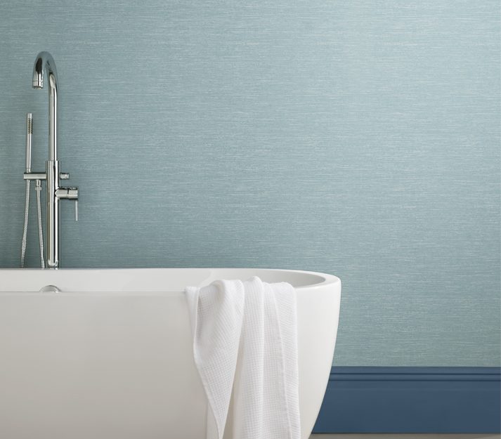 Raffia, Seafoam Green Luxury Plain, 1838 Wallcoverings, 5.3mp / rola 2