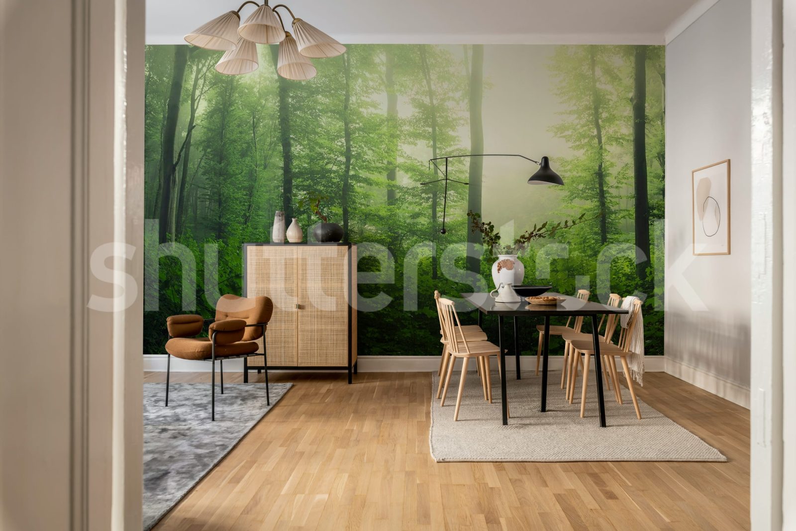 Serene Forest, Green, Rebel Walls 3