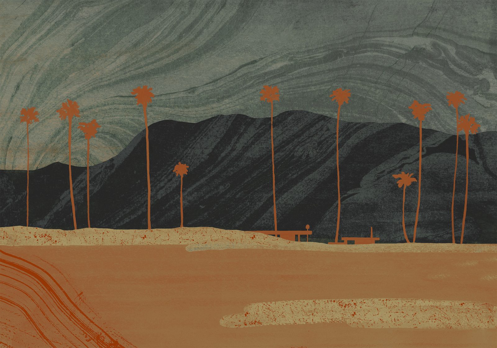 Palms View, Grey, TresTintas