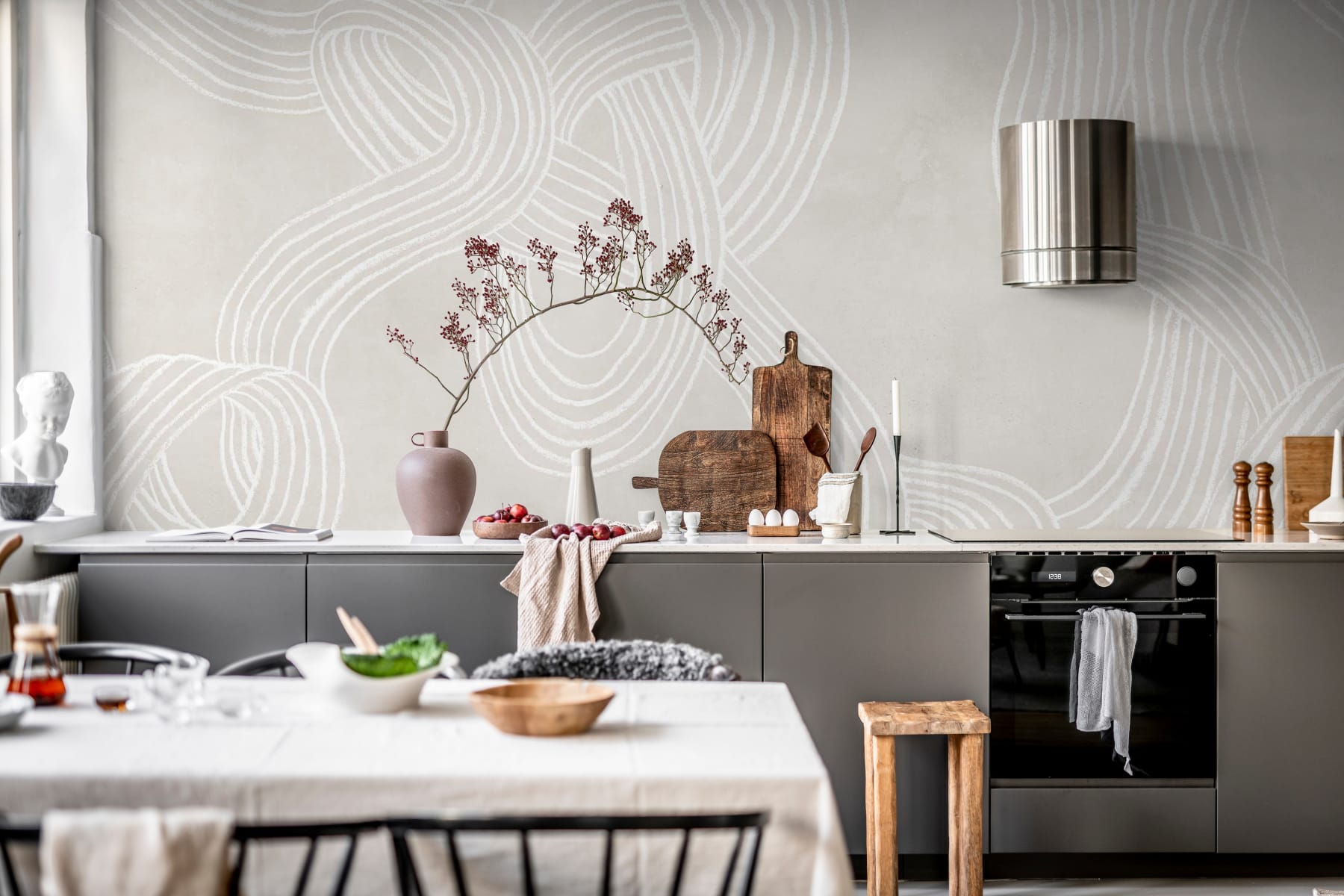 Stripes Repeatable, Clay, Rebel Walls 2