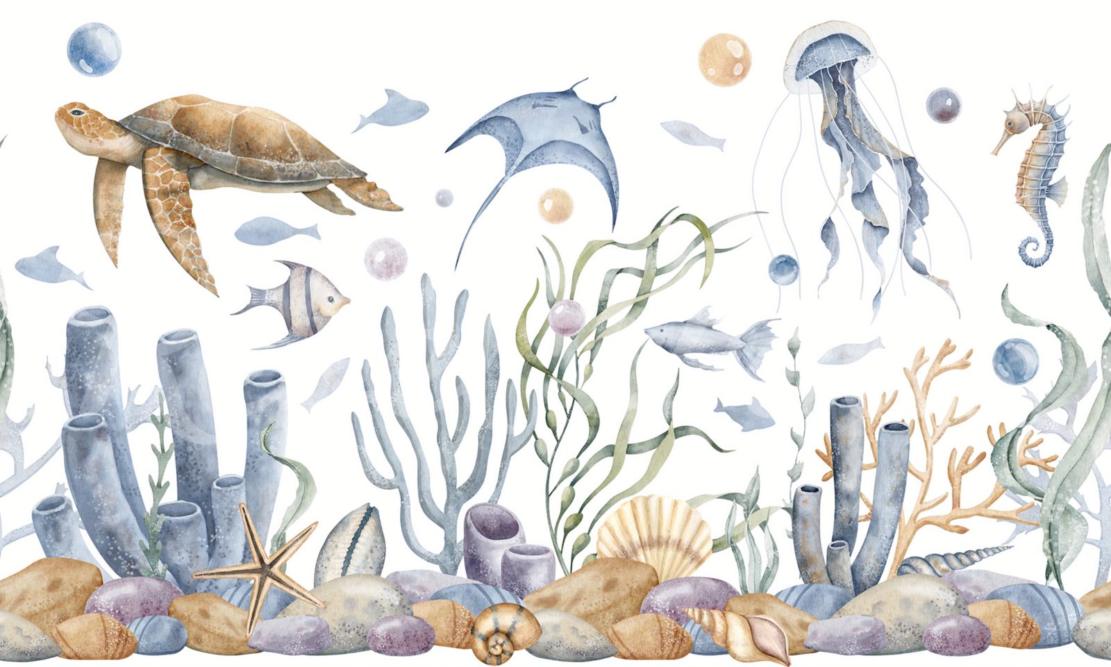 Ocean World, Pastel, Rebel Walls