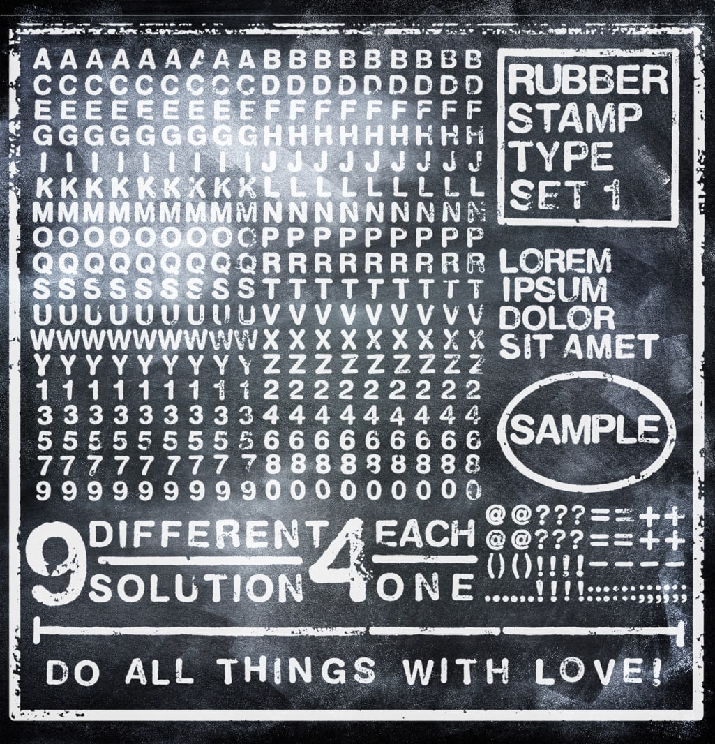 Rubber Stamp, black, Rebel Walls