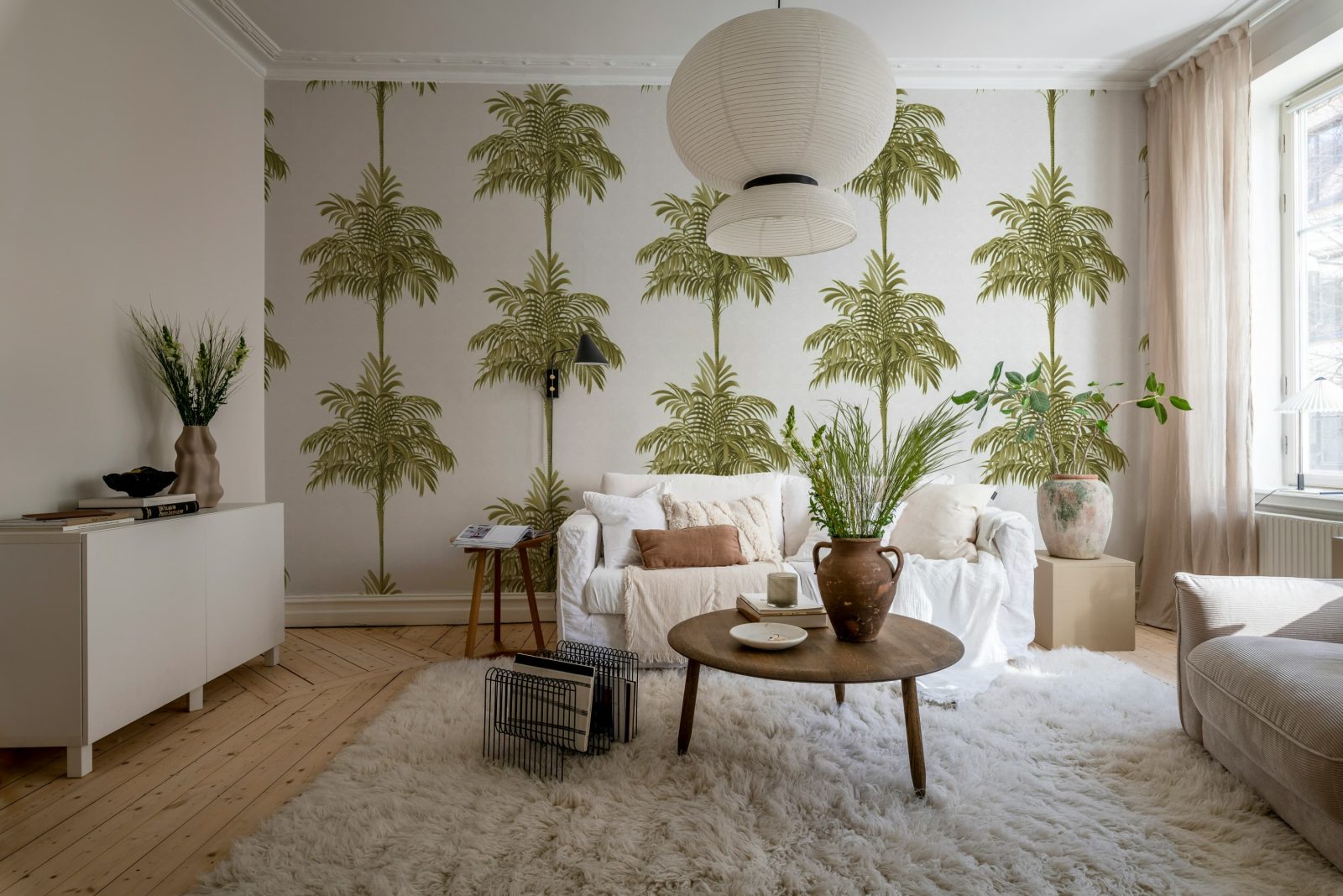 Palm Stripes, Gold, Rebel Walls 2