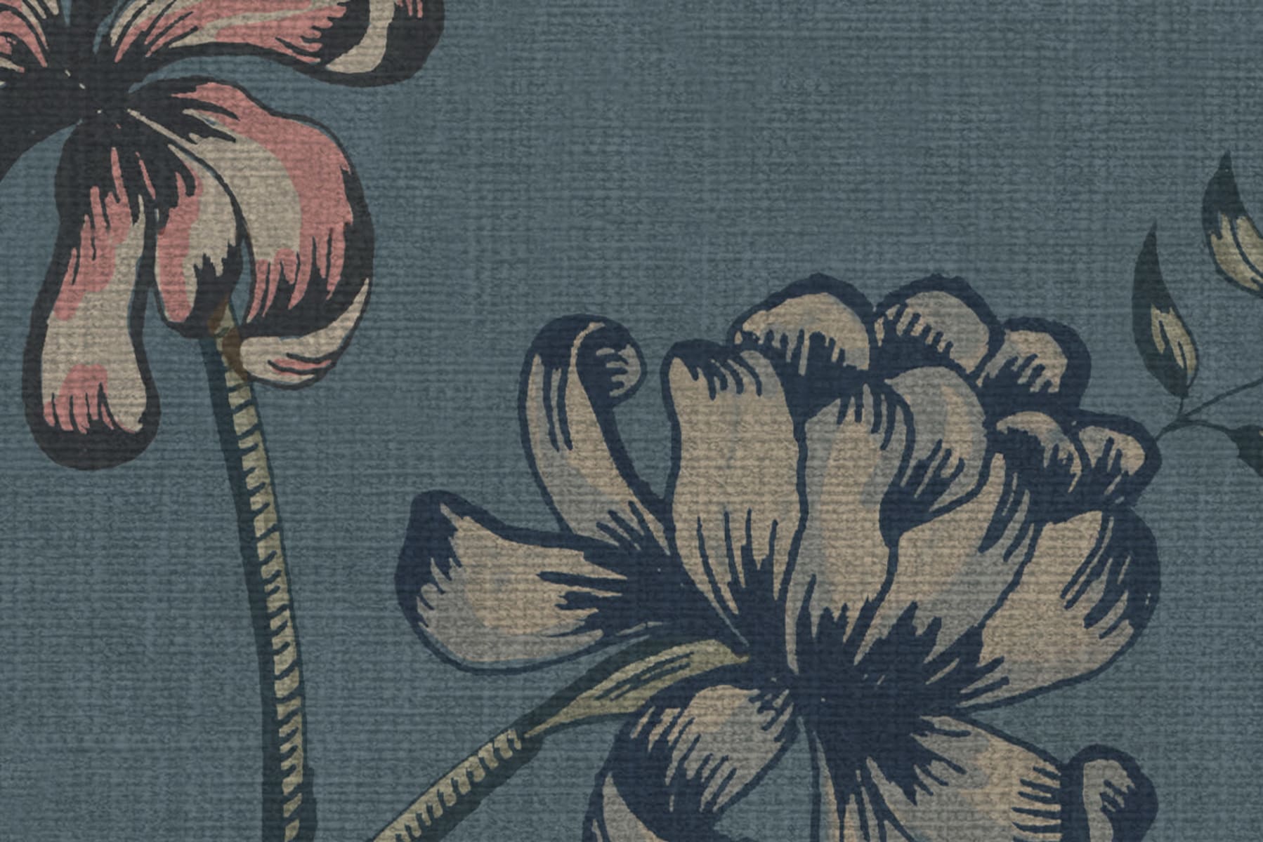 Grand Flower Thread, Blue, Rebel Walls 4