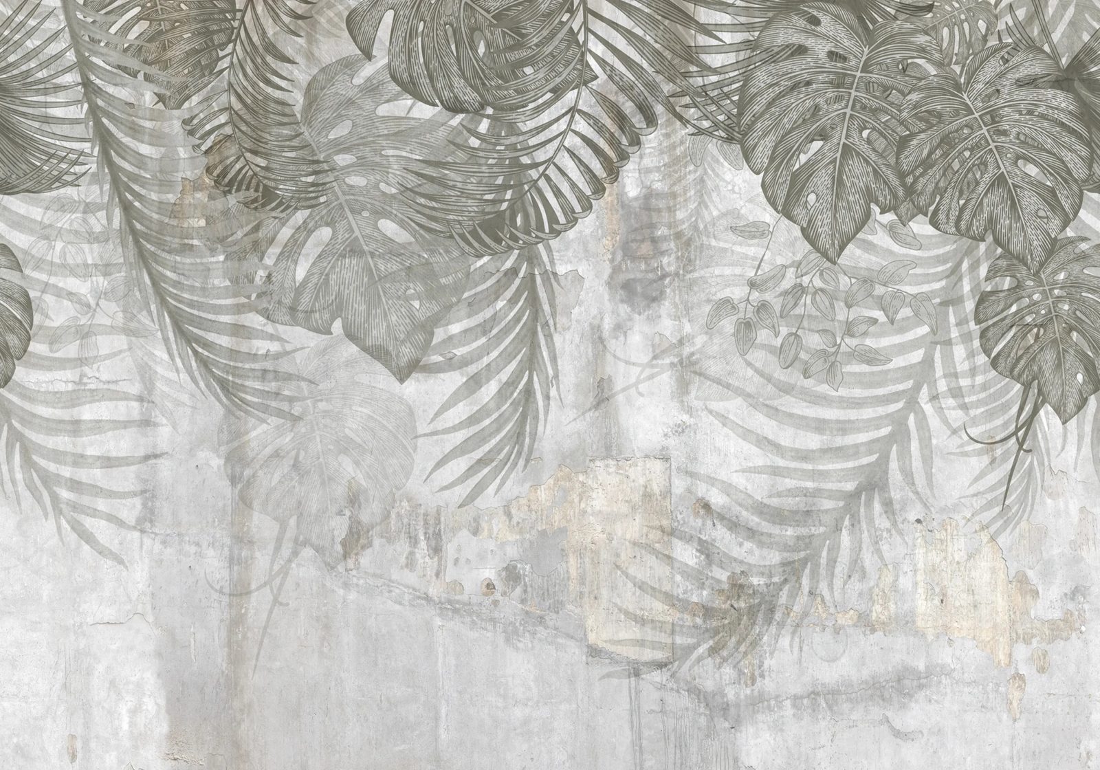 Monstera Wall, Gray, Rebel Walls