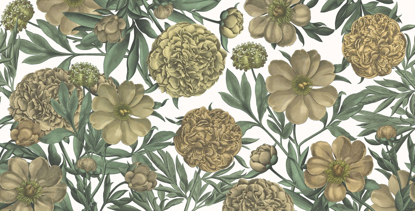 Peony Delight, Saffron, Rebel Walls