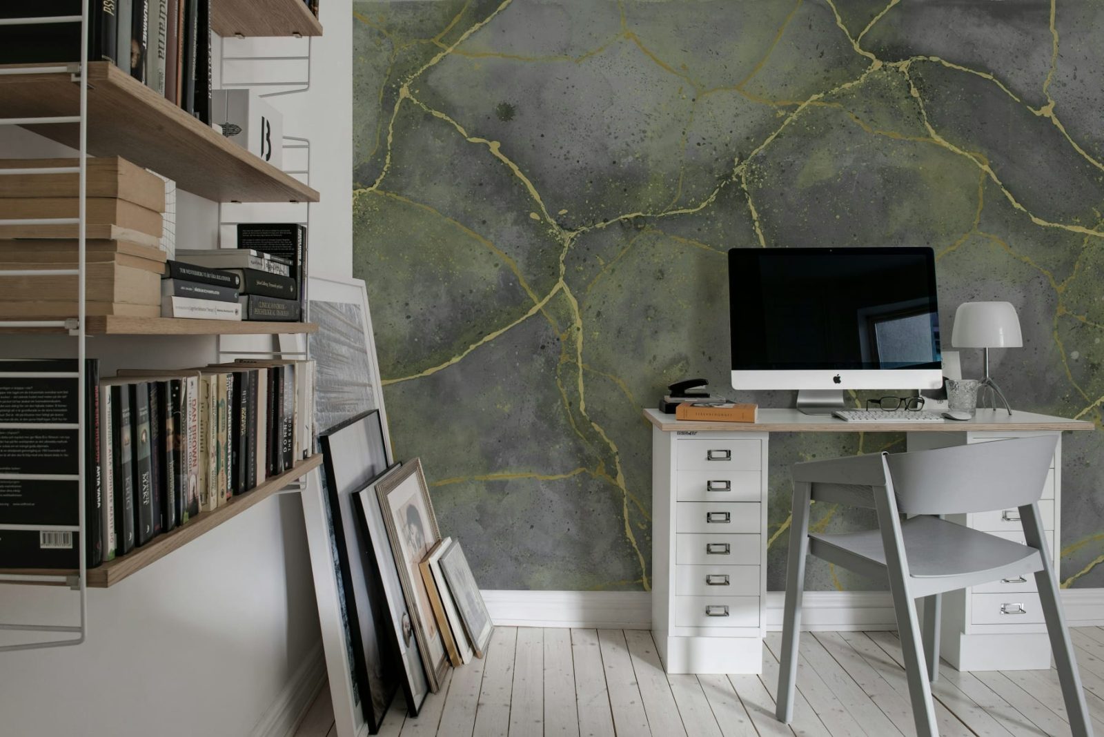Marble Watercolor, Gray, Rebel Walls 3
