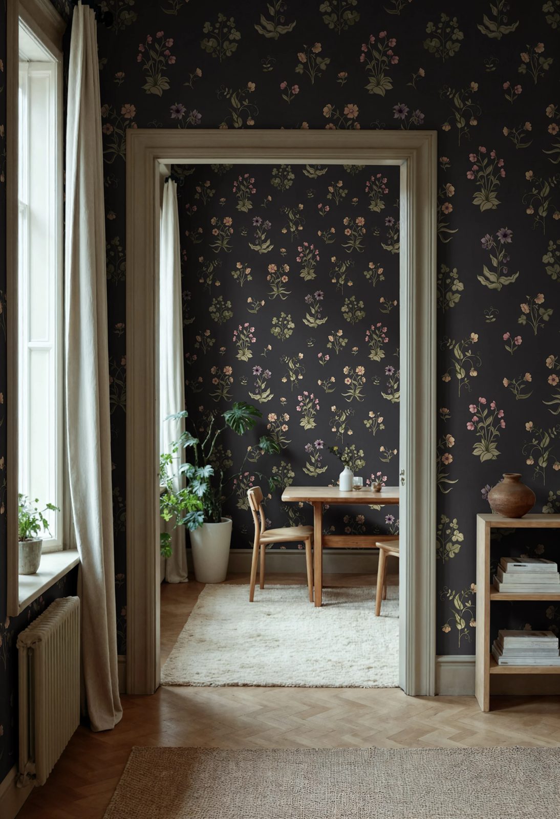Timeless Flora, Dark Blue, Rebel Walls 2