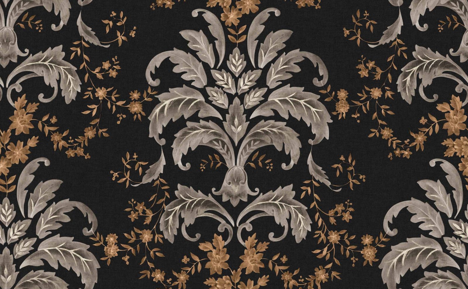 French Damask, Onyx, Coordonne, 5mp / rola