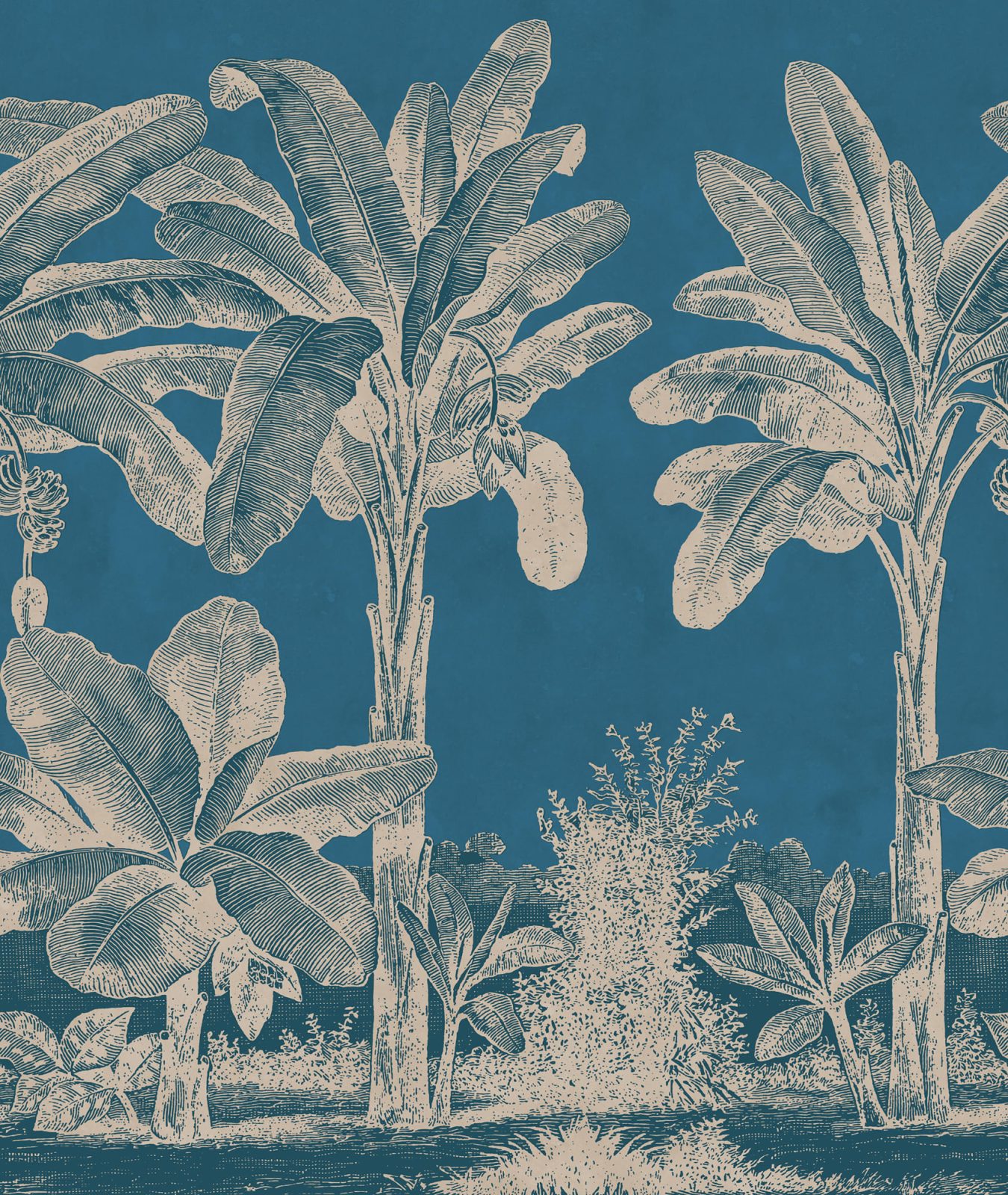 Timeless Tropics, Blue, Rebel Walls