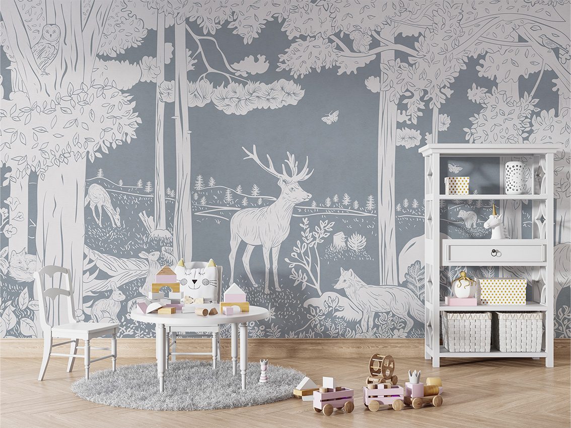 Monochrome Forest - Blue, Kikki Belle 5