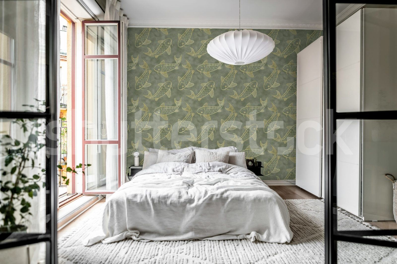 Koi Pond, Green, Rebel Walls 2