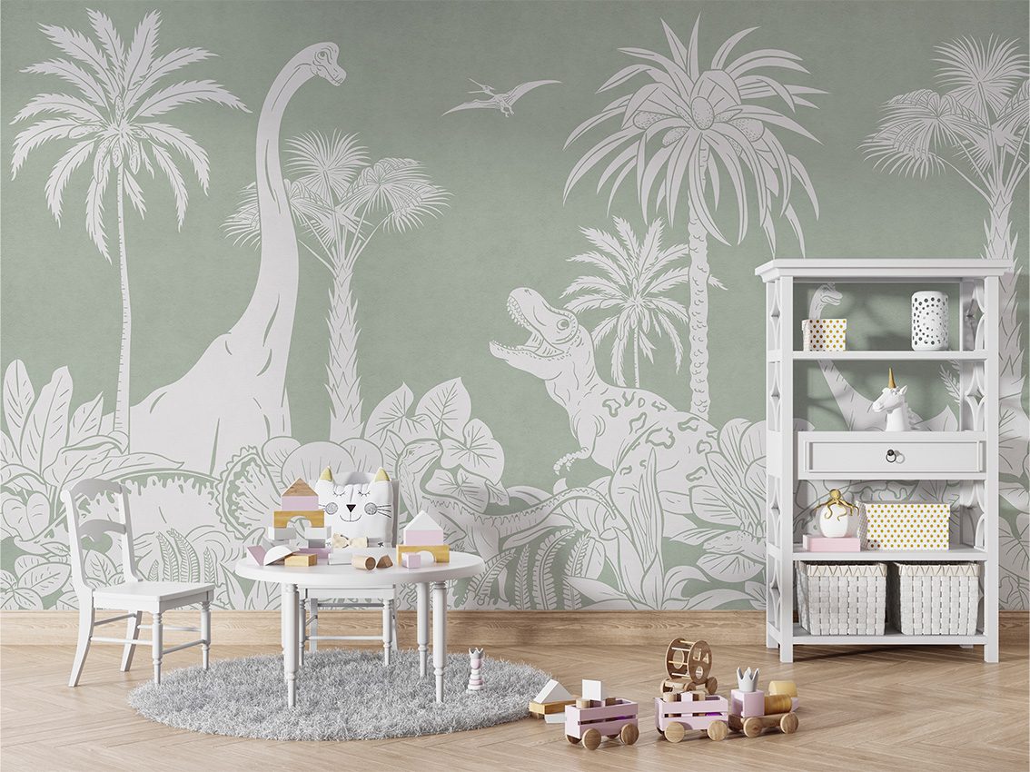 Monochrome Dino - Green, Kikki Belle 5