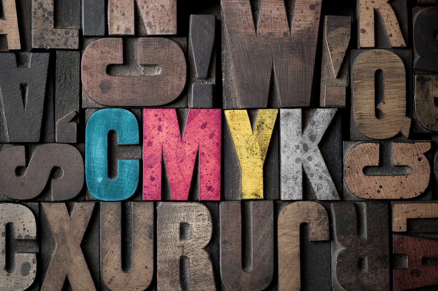Woodcut, CMYK, Rebel Walls