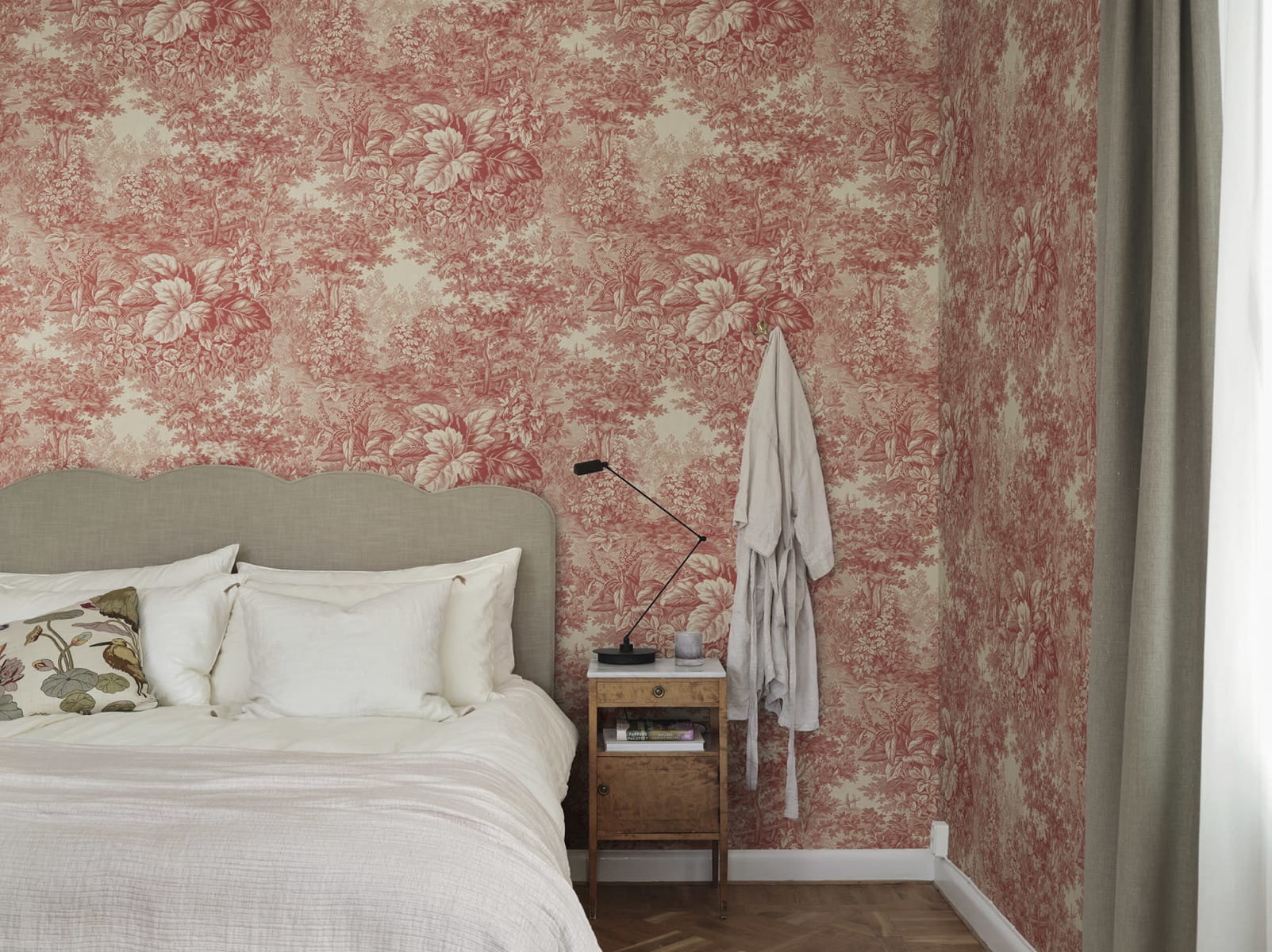 Forest Toile, Red, Sandberg 2