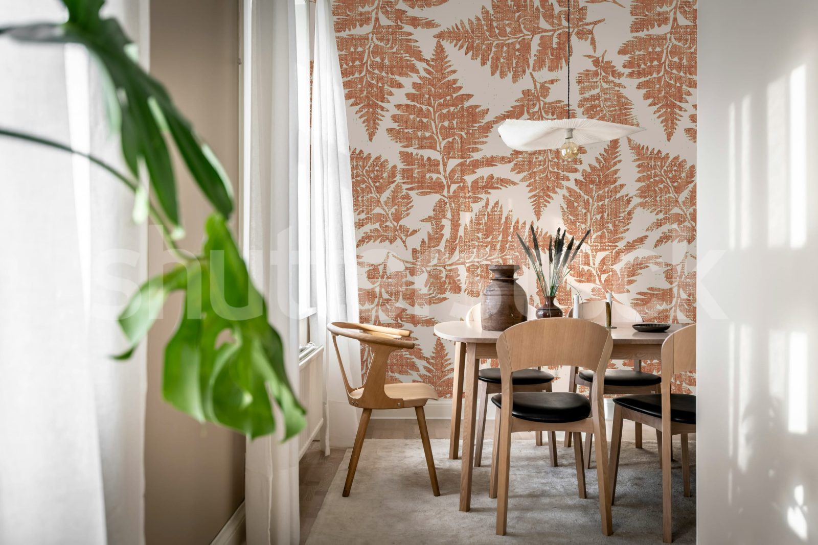 Fern Print, Rust, Rebel Walls 2