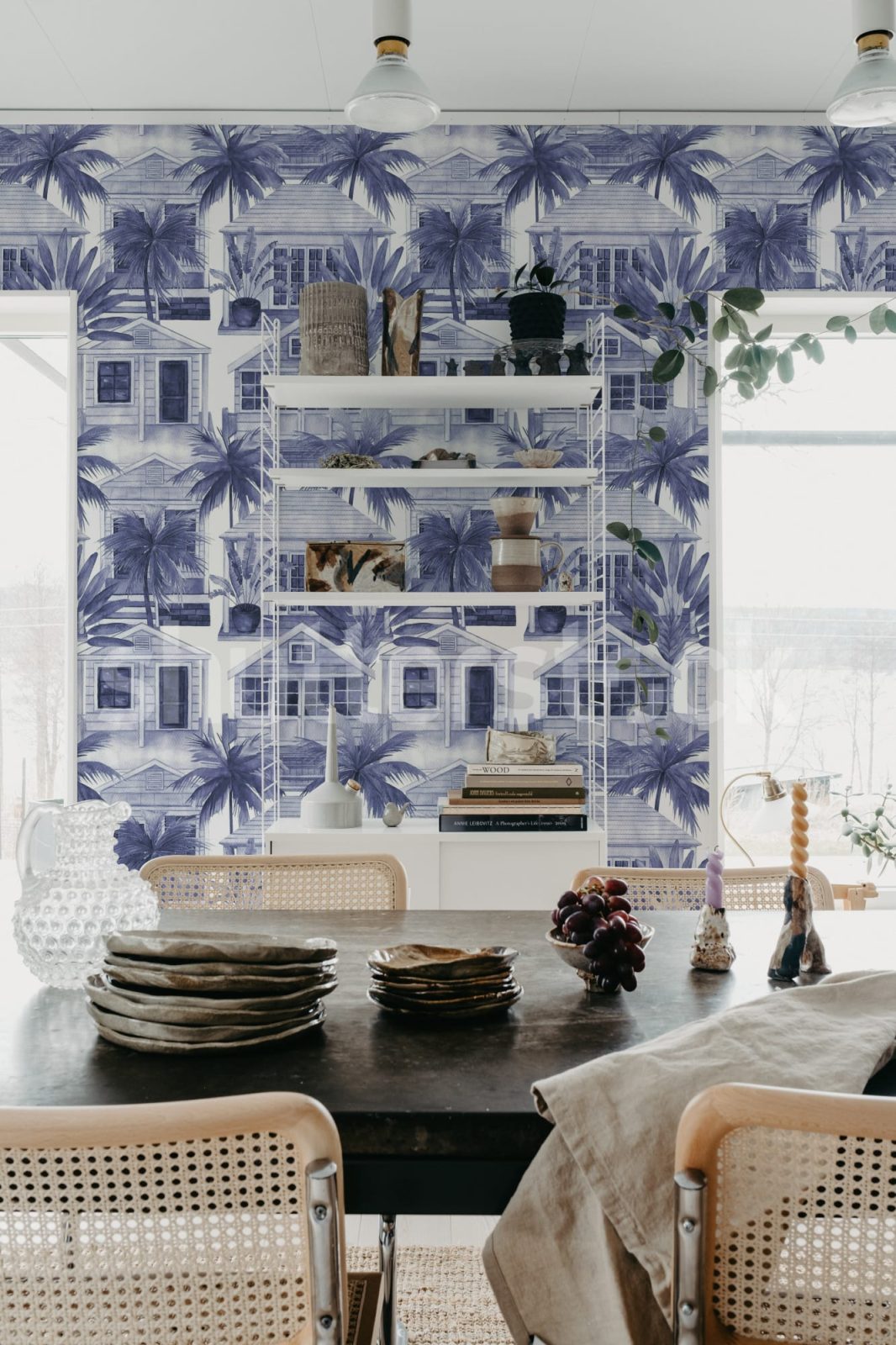 Palm Residence, Blue, Rebel Walls 3