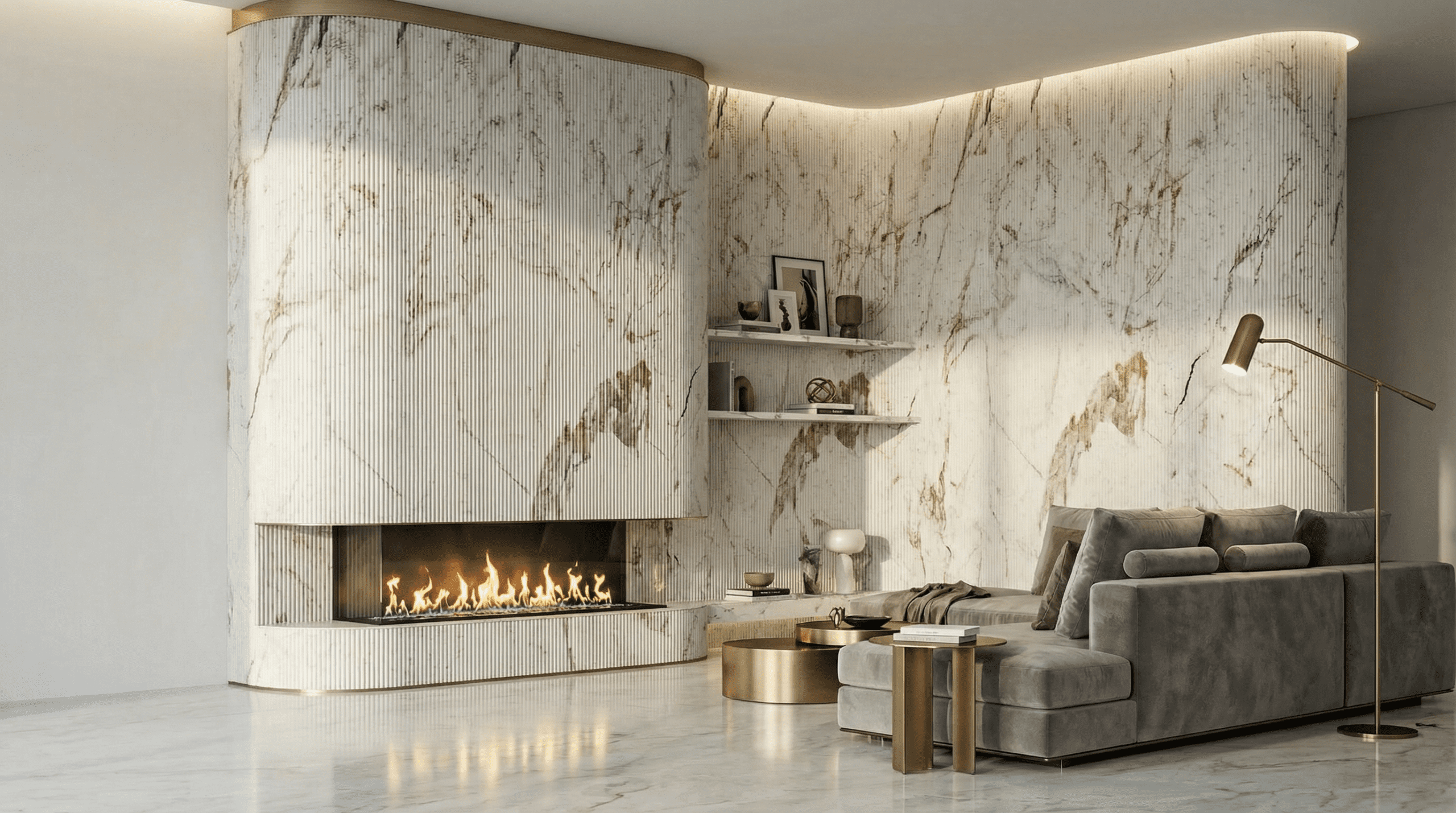 Panou decorativ flexibil JP-31, Breccia Marble, 280 x 120 x 0.9 cm, JP Decors 5