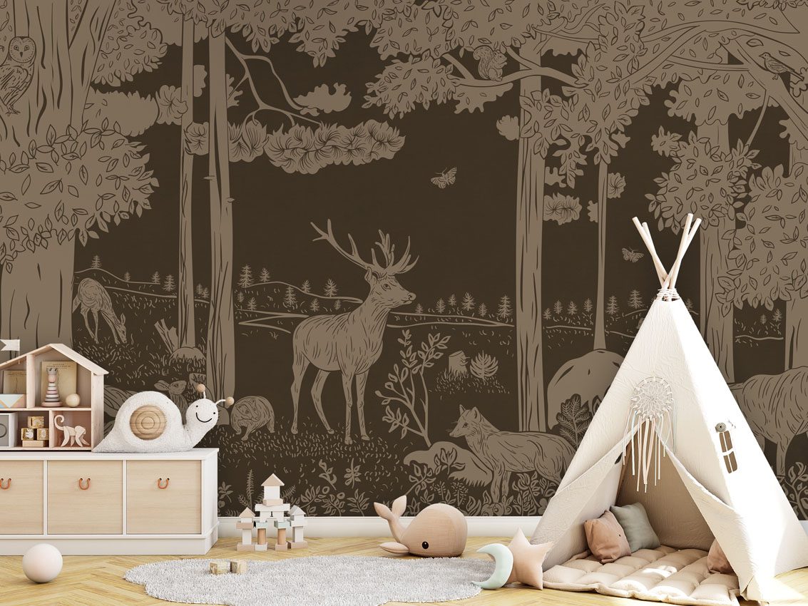 Monochrome Forest - Brown Vintage, Kikki Belle 5