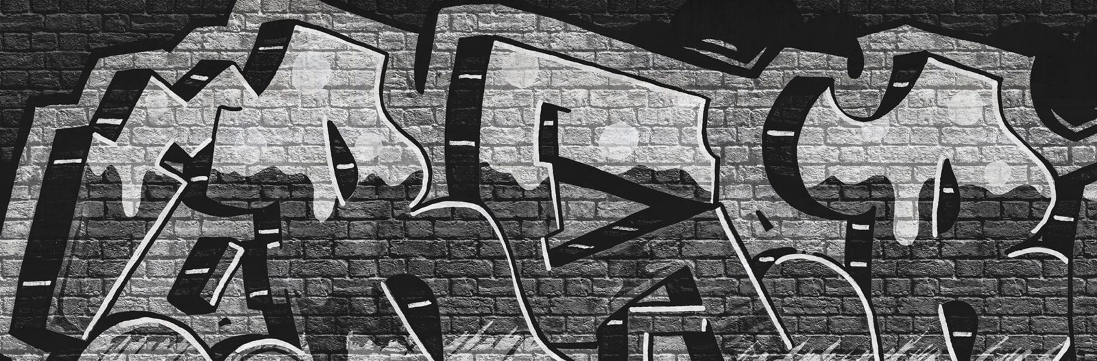 Rebel Graffiti Bold, Gray, Rebel Walls