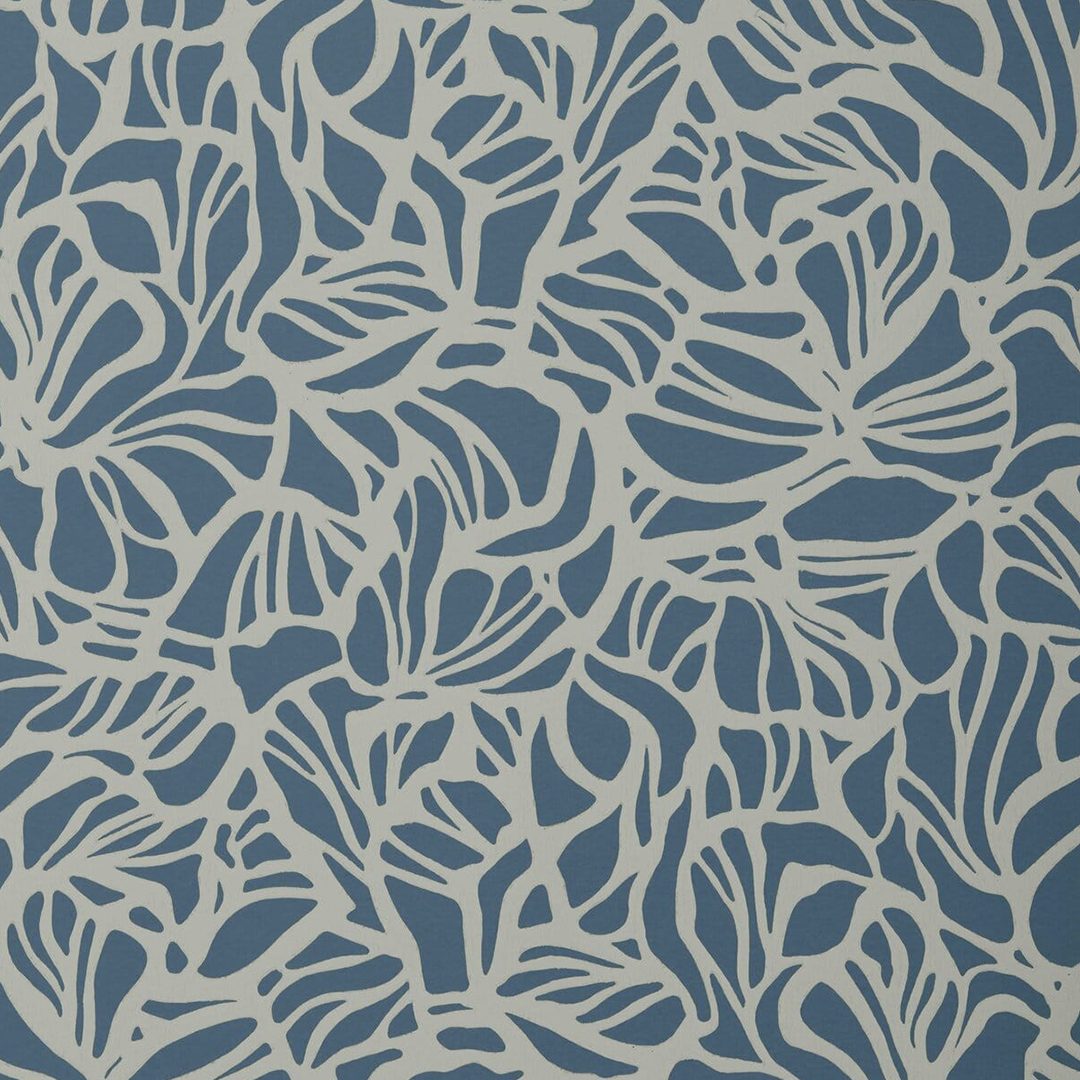 Purity, Prussian Blue Luxury Patterned, 1838 Wallcoverings, 5.3mp / rola