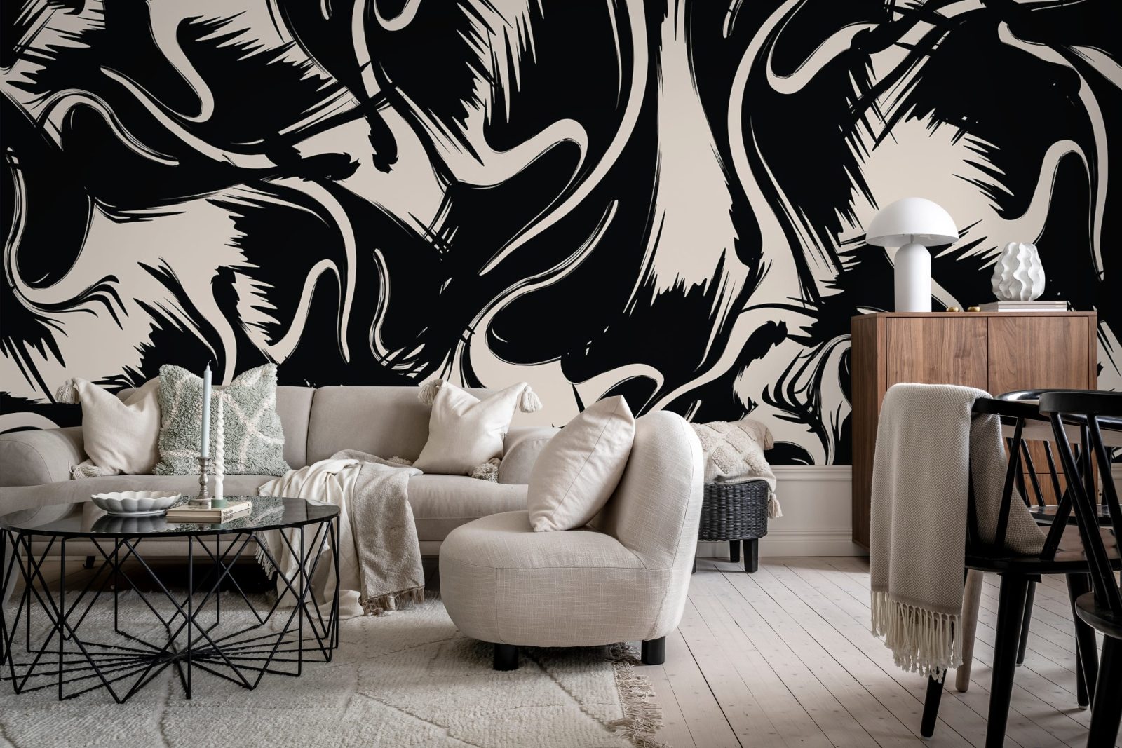 Artistic Shapes, Graphite, Rebel Walls 3