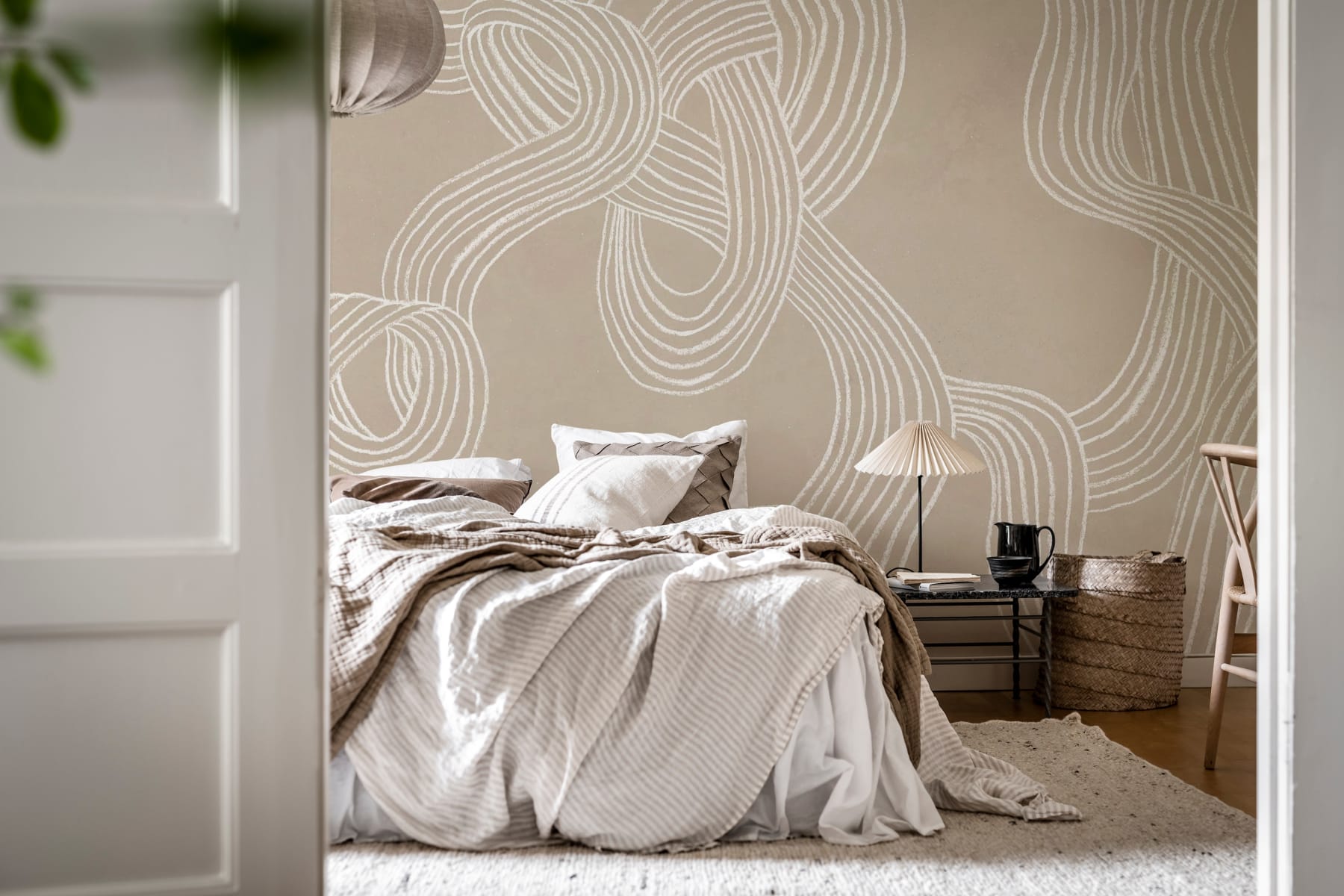 Stripes Repeatable, Beige, Rebel Walls 2
