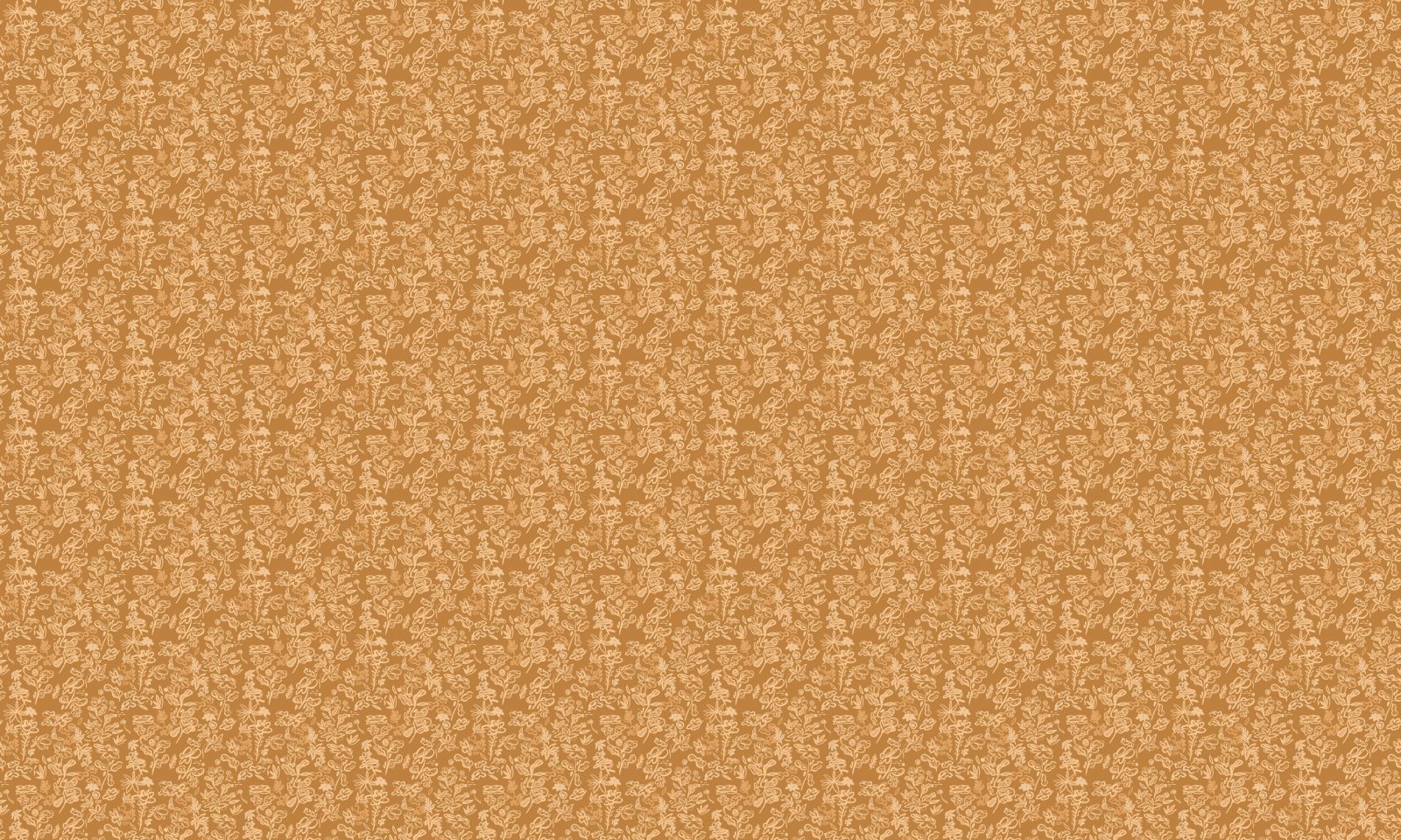 Crazy Flowers, Ocher, TresTintas 5mp / rola 3