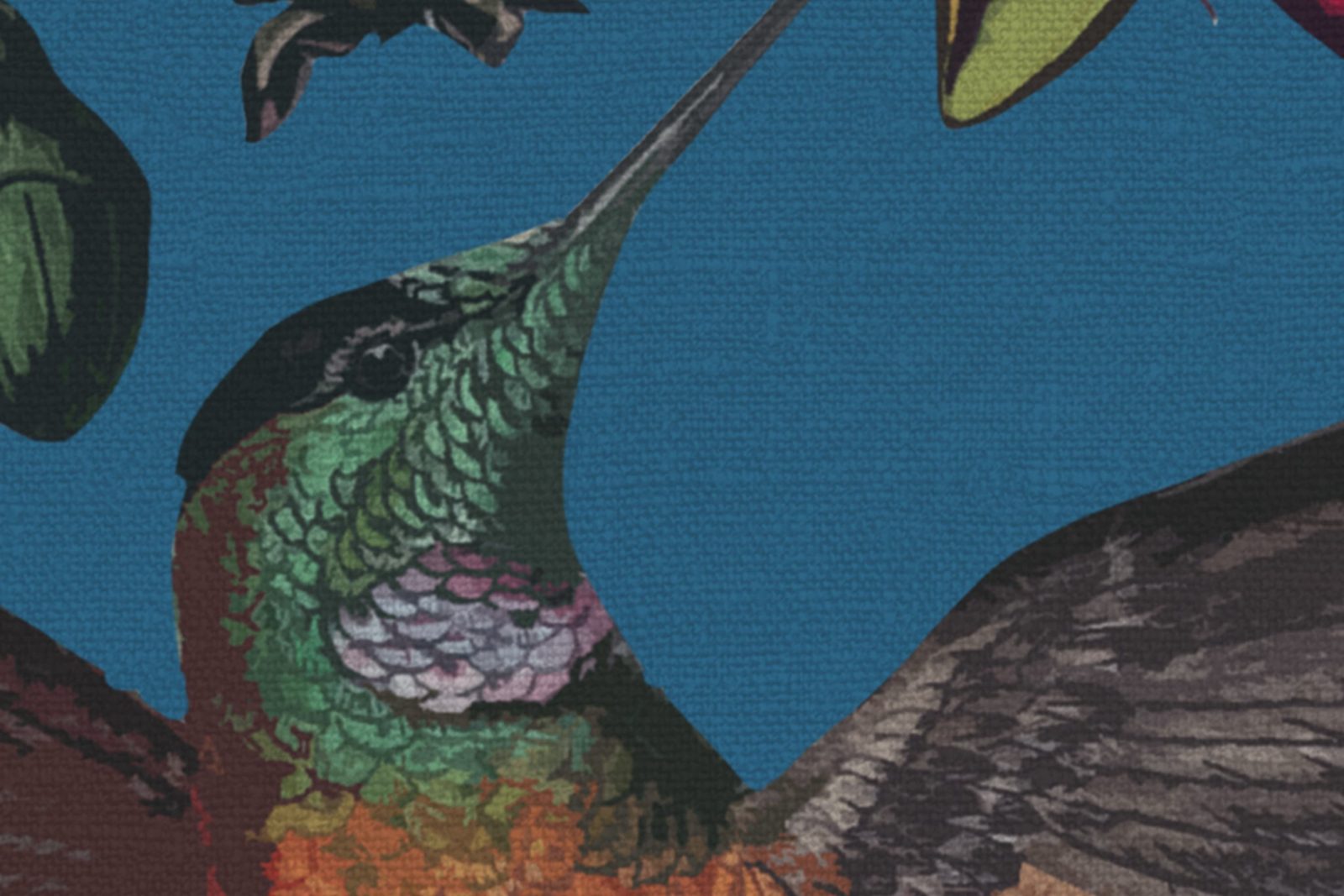 Flying Kolibri, Blue, Rebel Walls 4