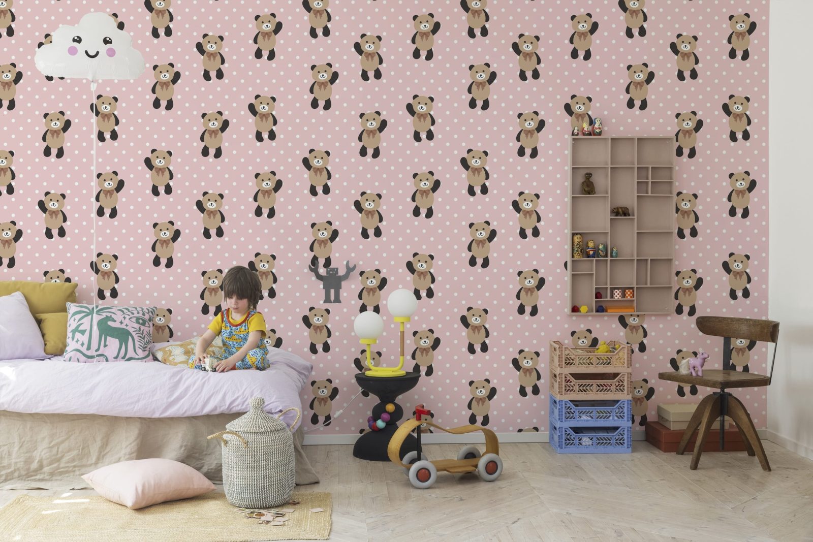 Hello Bear, Baby Pink, Rebel Walls 2