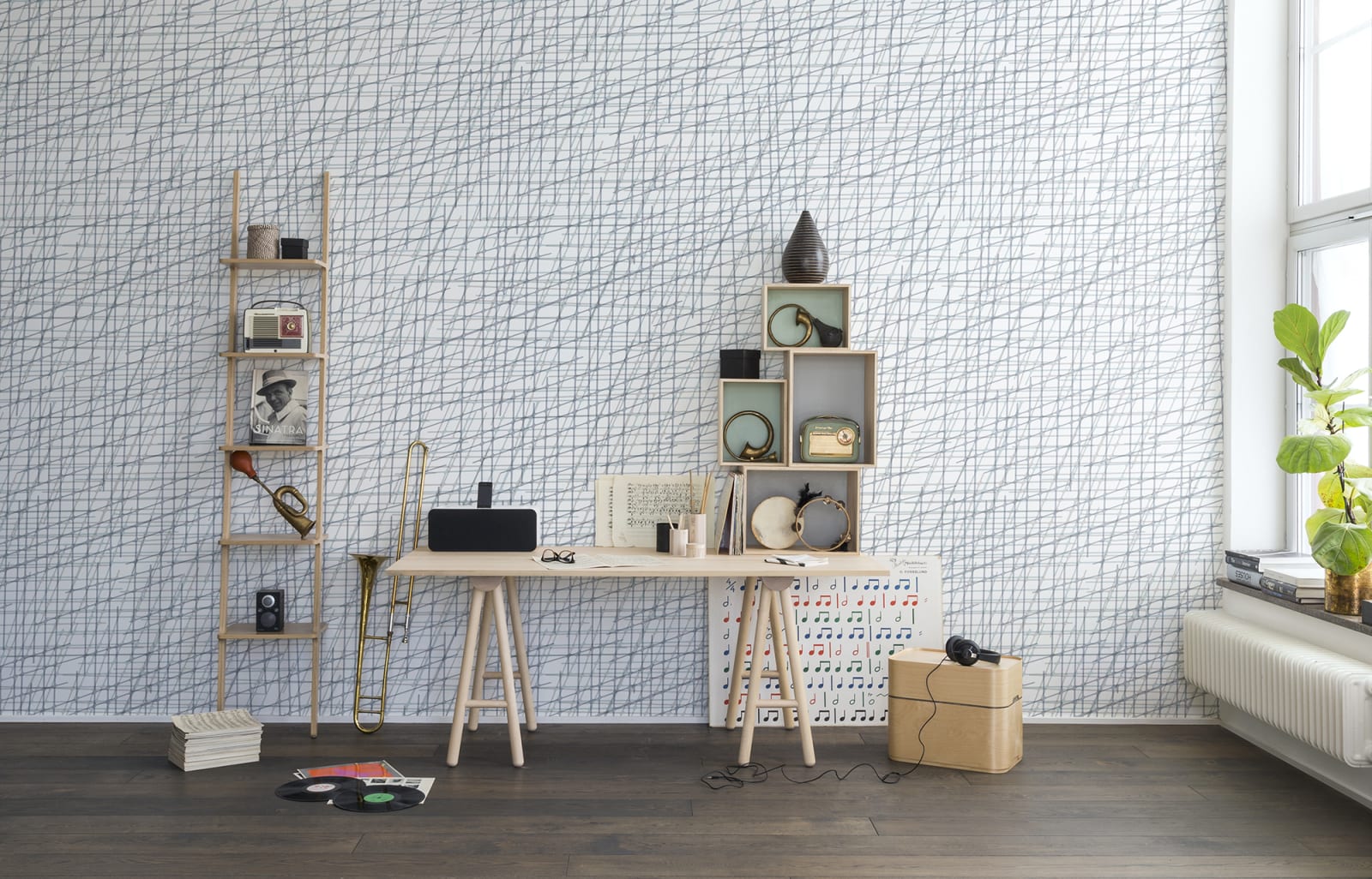 Note Sheets, Baby Blue, repetitiv, Rebel Walls 3